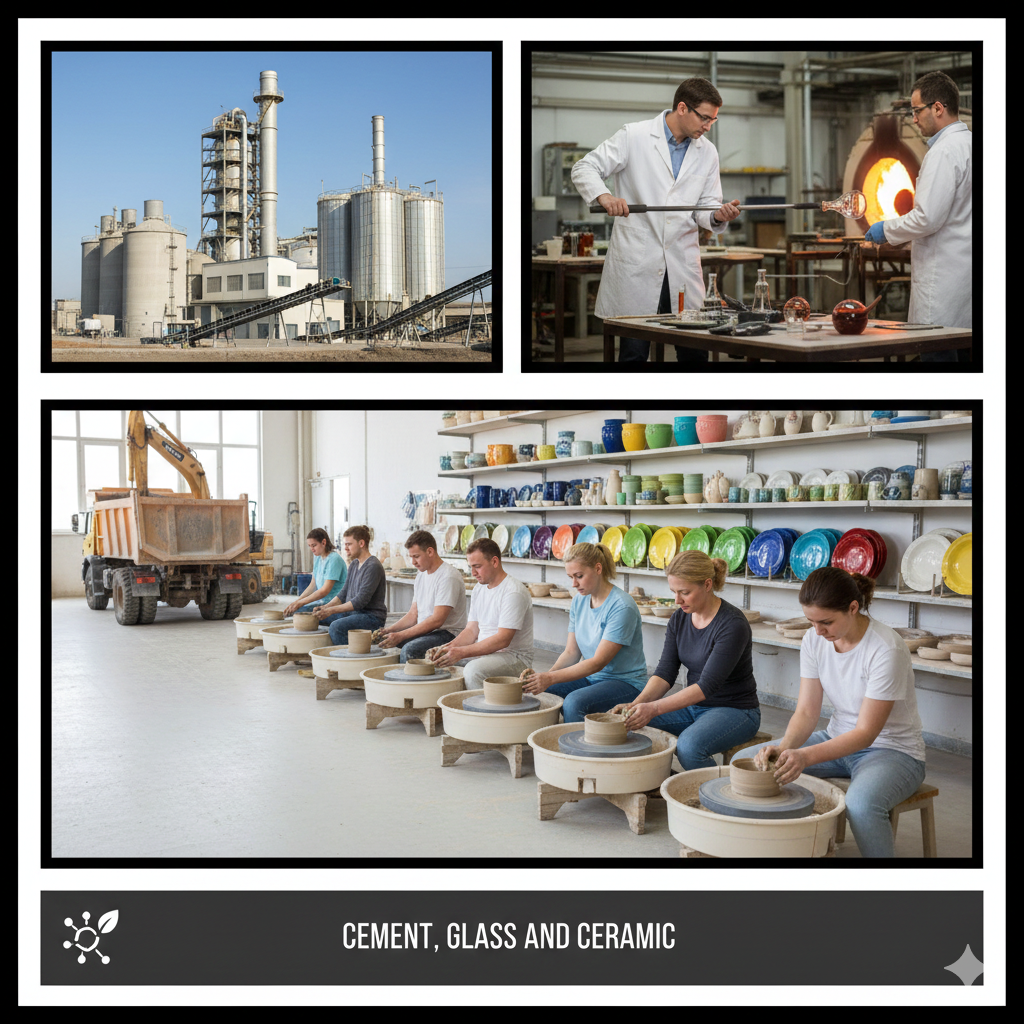 Cement, Glass and Ceramic